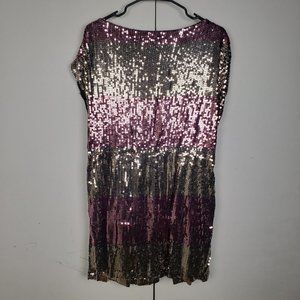 Champagne/Rose Sequin Mini Dress